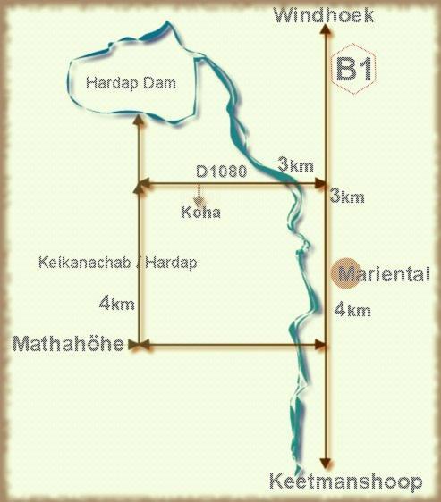 Koha Guesthouse Mariental Exteriör bild